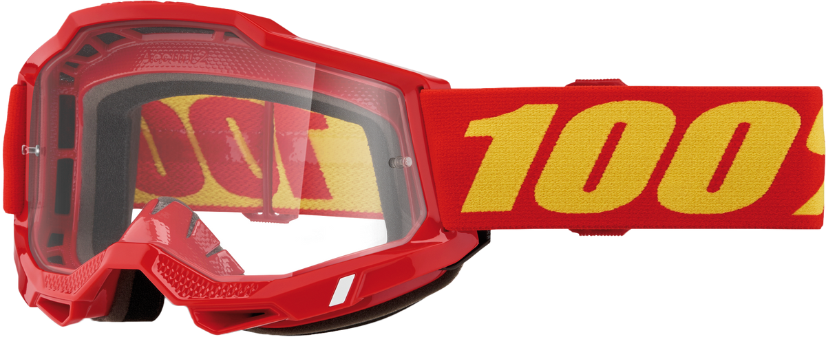 100% Accuri 2 Goggles Red / Clear Lens