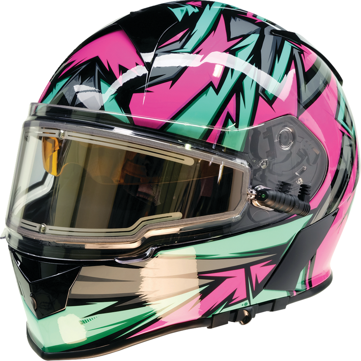 Z1R Warrant Snow Neuron Helmet - Pink/Teal