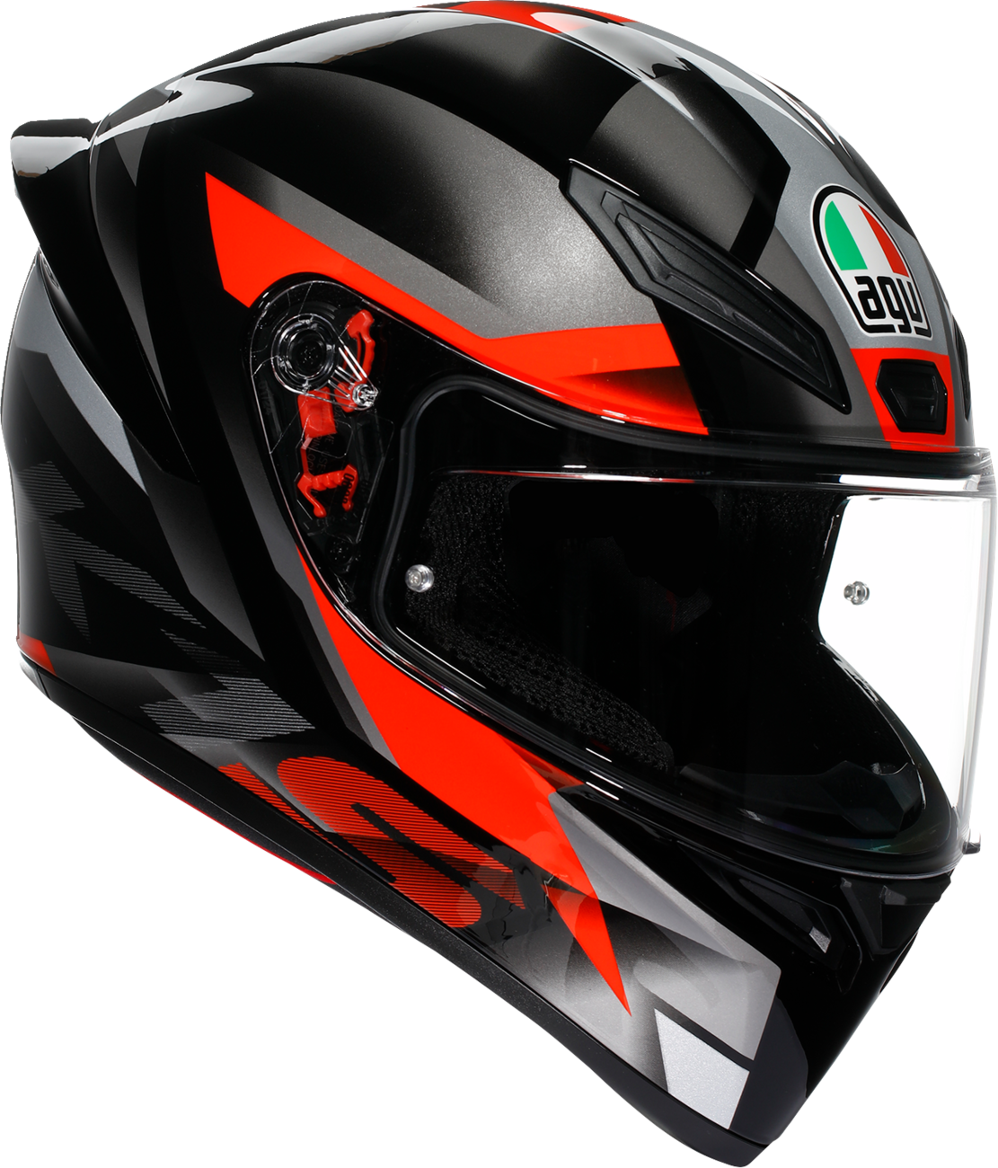 AGV K1 S Helmet Fastlap - Black/Gray/Red