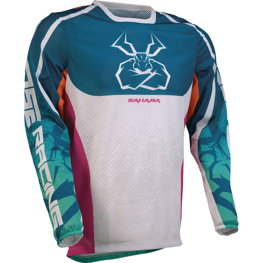 Moose Racing Sahara Jersey - Teal/Orange/Pink