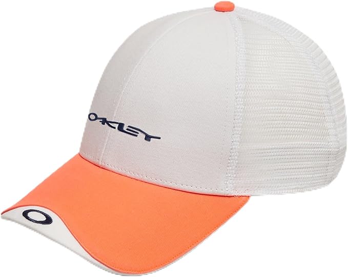 Oakley Classic Trucker Hat - White/Neon Orange/Abyss