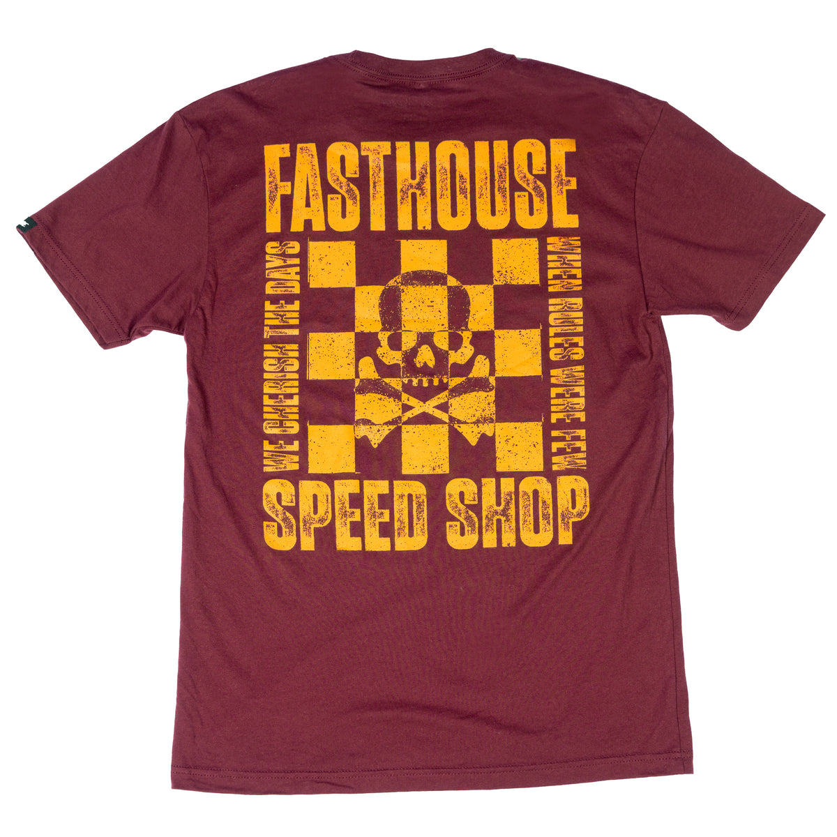 Fasthouse Grid Tee - Maroon