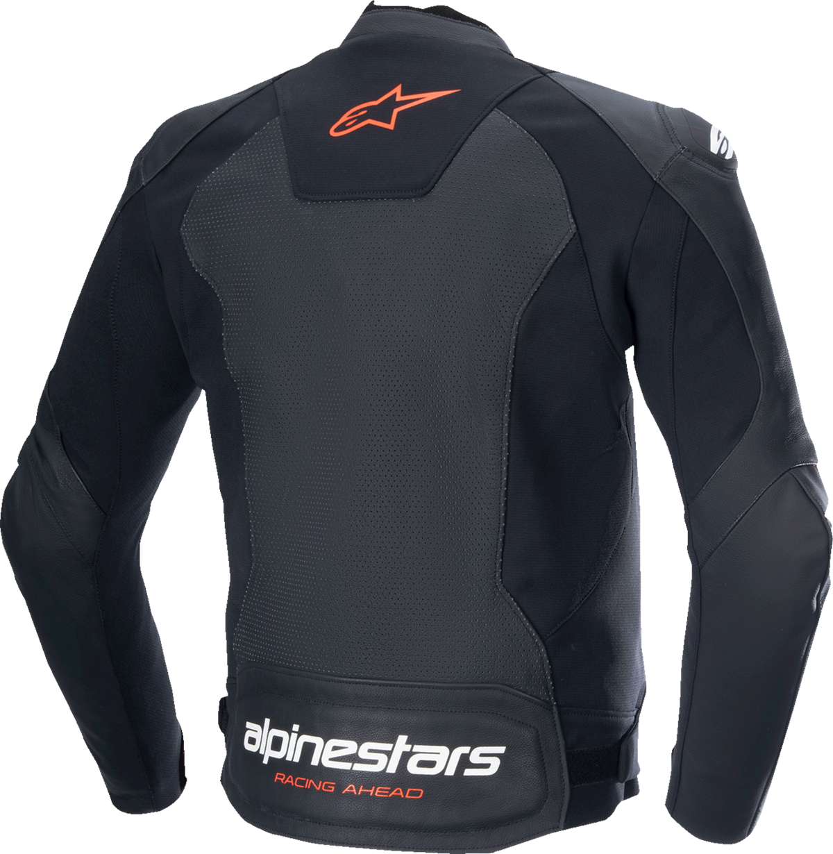 Alpinestars Faster v3 Airflow Leather Jacket Black/Red Fluo