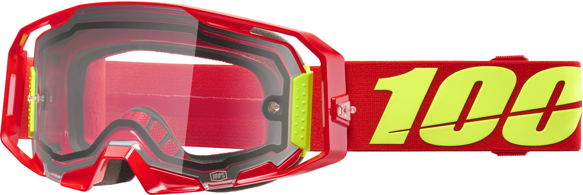 100% Armatic Goggles Red / Clear