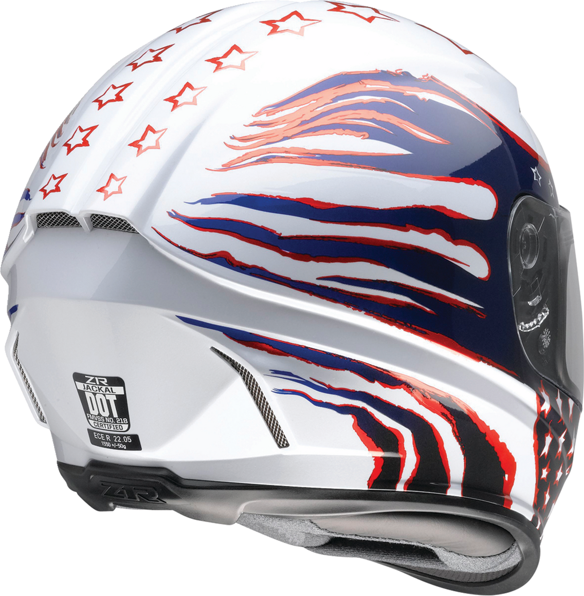 Z1R Jackal Patriot Helmet - Red/White/Blue