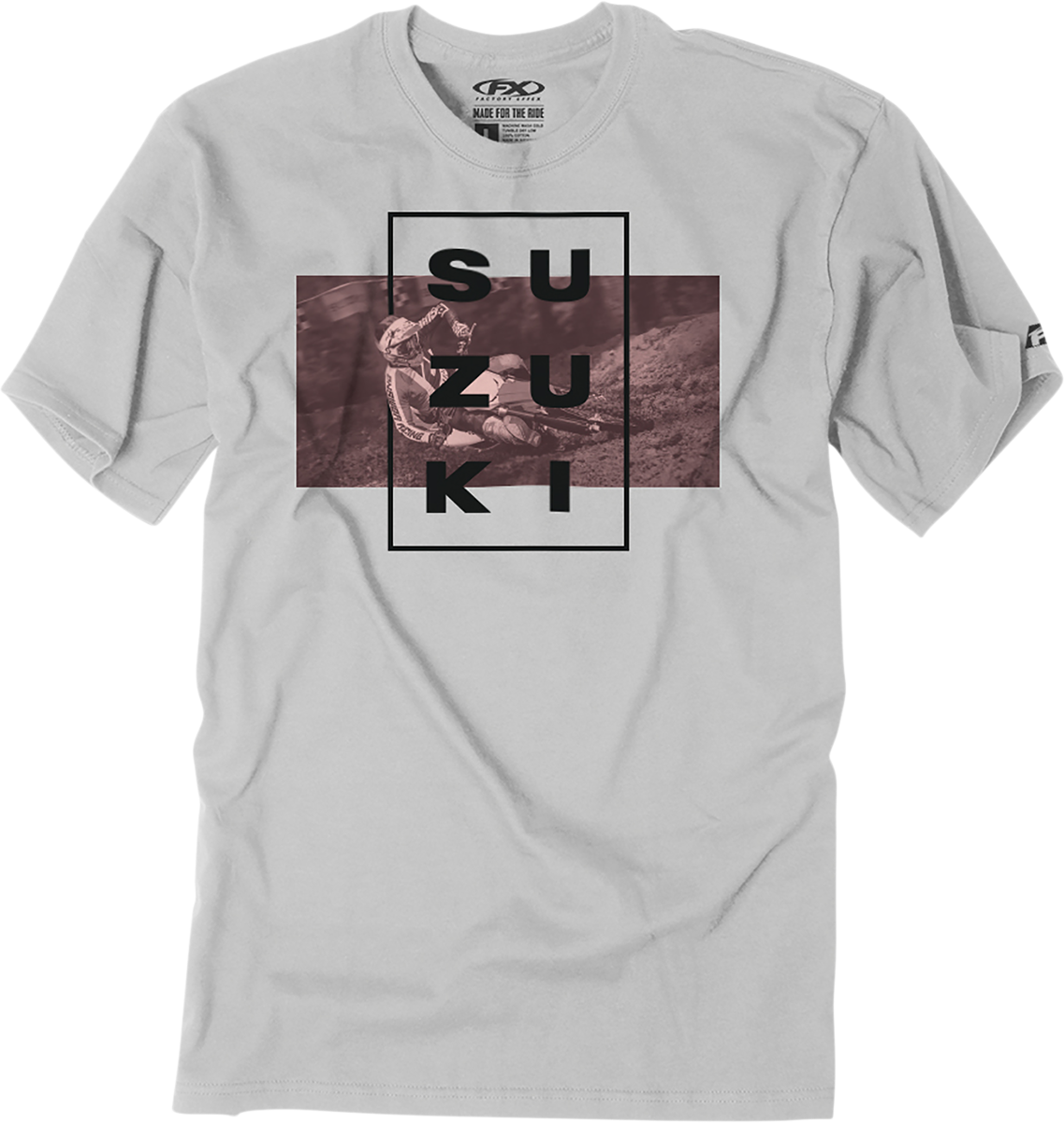 Facotry Effex Suzuki Rider T-Shirt - Light Gray