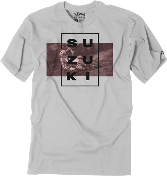Facotry Effex Suzuki Rider T-Shirt - Light Gray