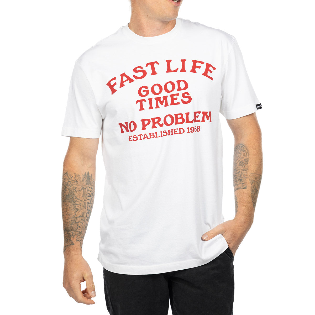 Fasthouse No Problem Tee - White