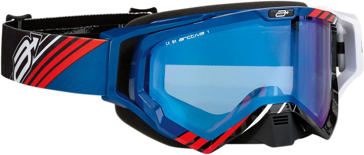 Arctiva Vibe Goggle - Black/Blue/Red/Blue Lens