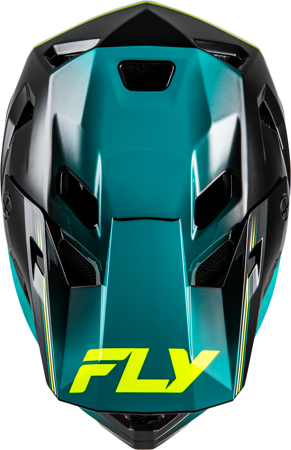 Fly Racing Rayce Repeat Bicycle Helmet - Black/Teal/Hi-Vis