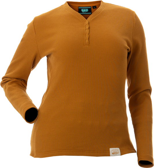 DSG Womens Cozy Waffle Shirt CLOSEOUT - Fawn