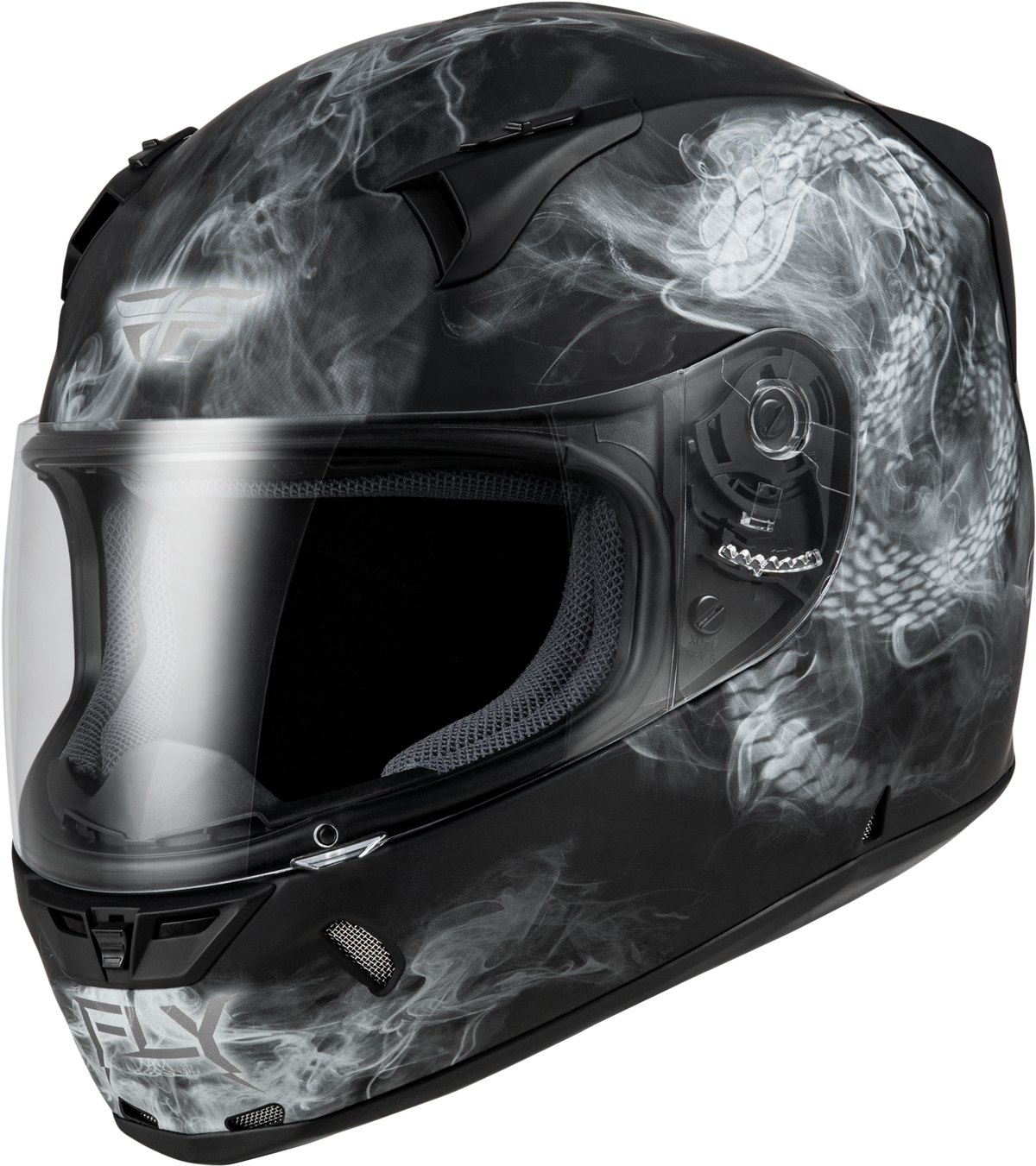 Fly Racing Revolt Coil Helmet - Black/White