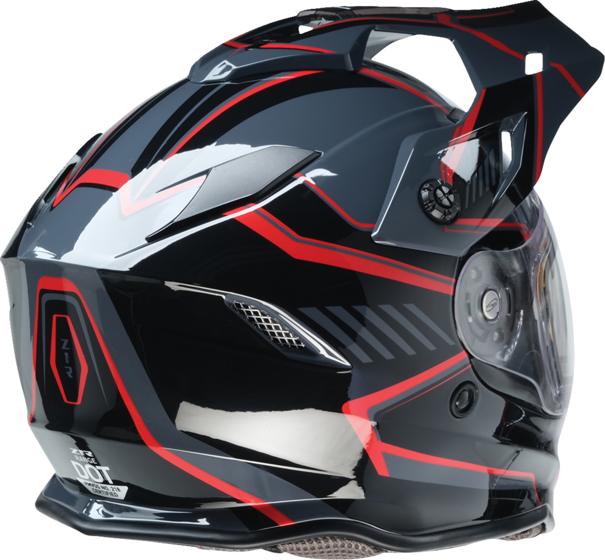 Z1R Range 2.0 Snow Rotor Helmet - Black/Red