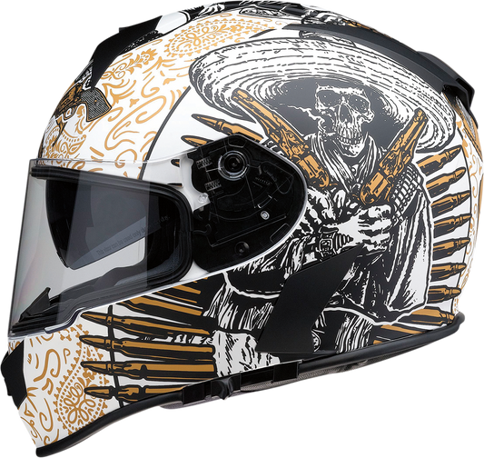 Z1R Warrant Sombrero Helmet - White/Gold