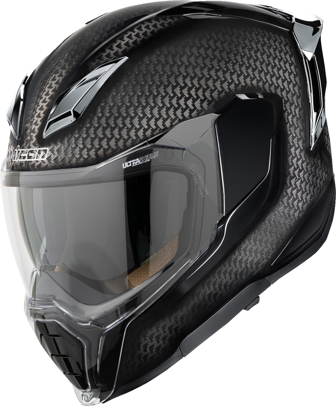 Icon Ultraflite Helmet Carbon - Silver