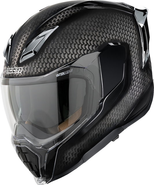 Icon Ultraflite Helmet Carbon - Silver
