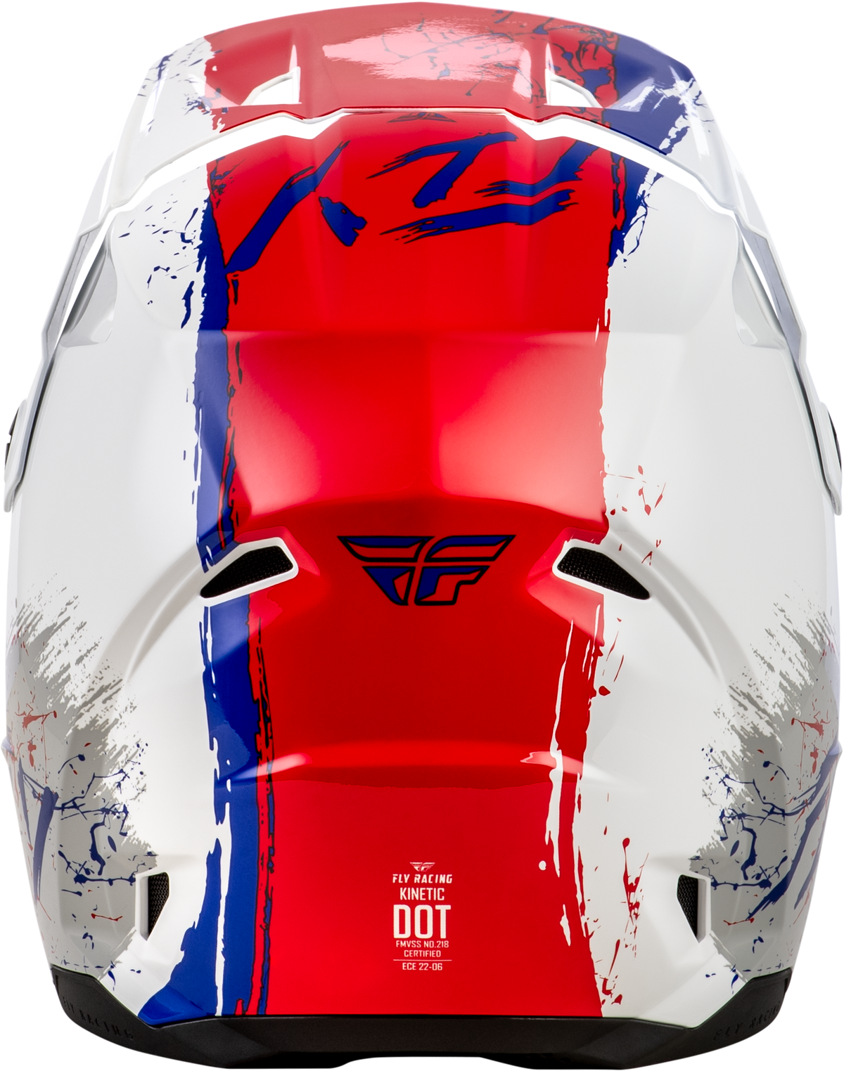 Fly Racing Youth Kinetic Drip Helmet - Red/White/Blue