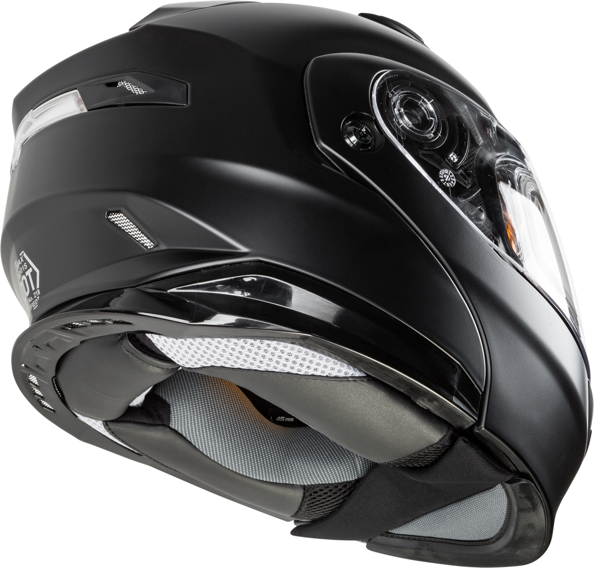 GMAX MD-01S Modular Snow Helmet Solid w/Quick Release Buckle Electric shield Matte Black