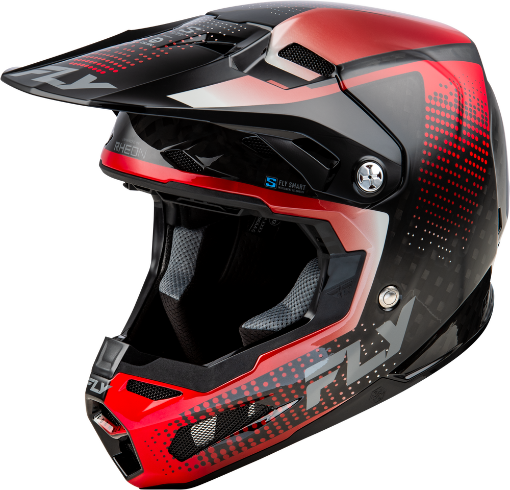 Fly Racing Formula S Carbon Protocol Helmet - BLACK CARBON/RED