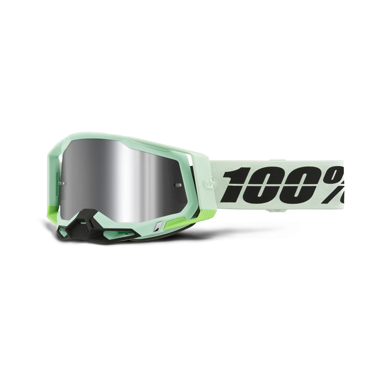 100% Racecraft 2 Goggles CLOSEOUT Palomar / Mirror Silver Flash Le