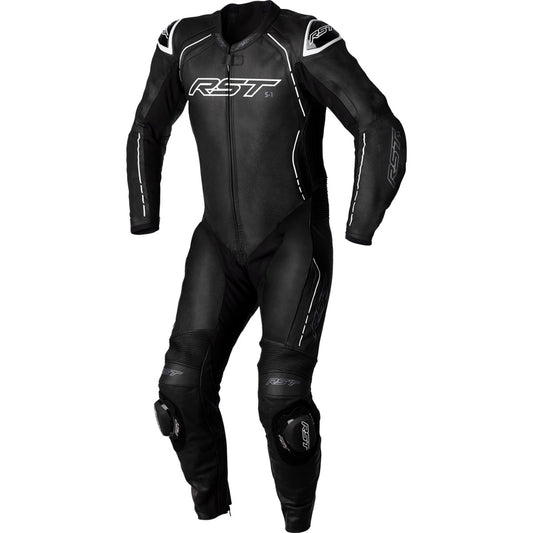 RST S1 CE Leather Suit CLOSEOUT Black/Black/White