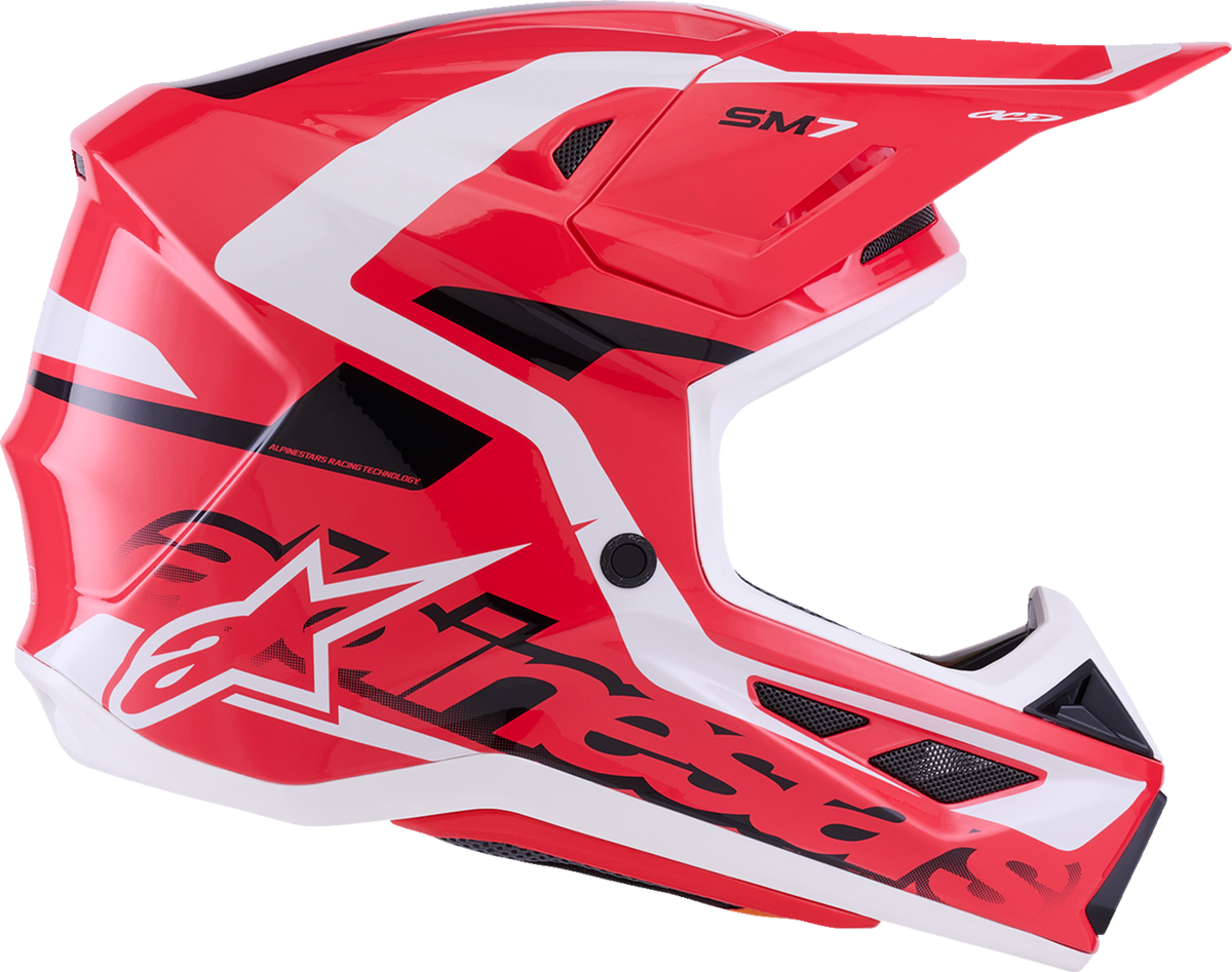 Alpinestars SM7 Deed Helmet Gloss Red/Black/White