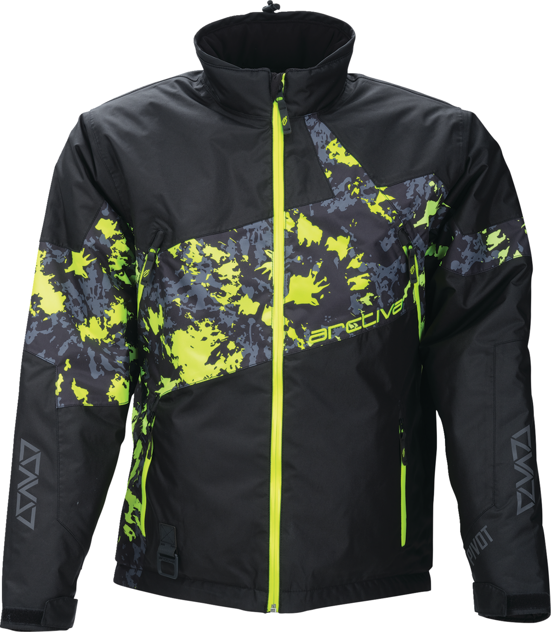 Arctiva Pivot 7 Jacket - Camo Black/Hi-Vis
