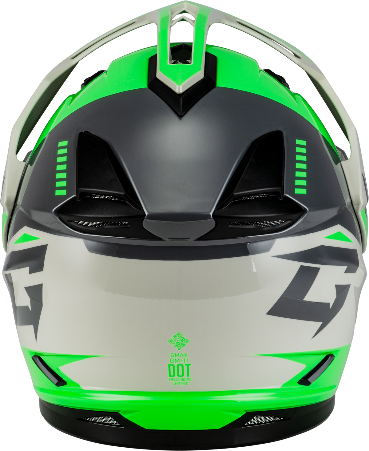 GMAX GM-11S Ronin Helmet W/Electric Shield Green/Grey
