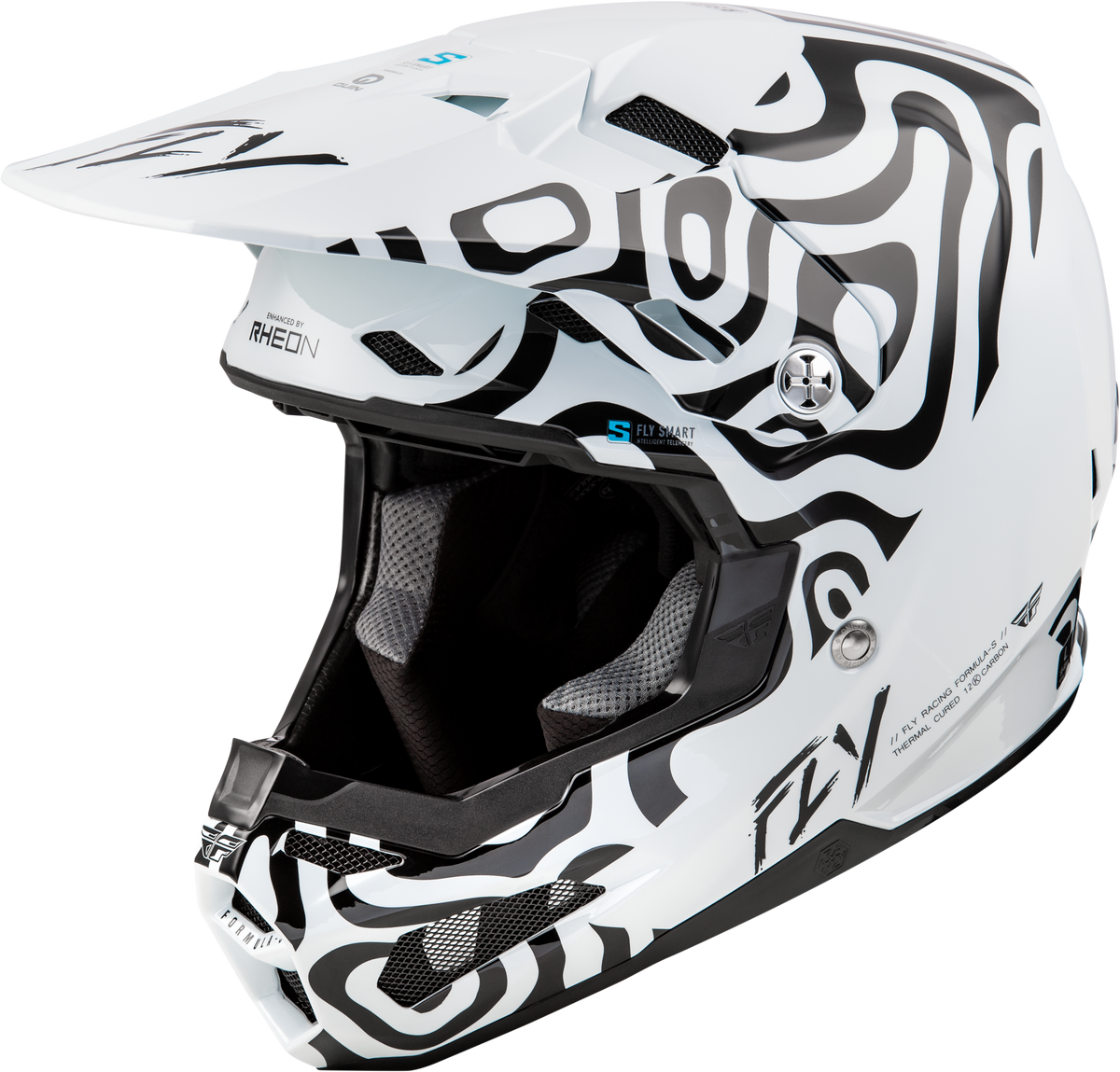 Fly Racing Formula S Carbon Abyss - White/Black