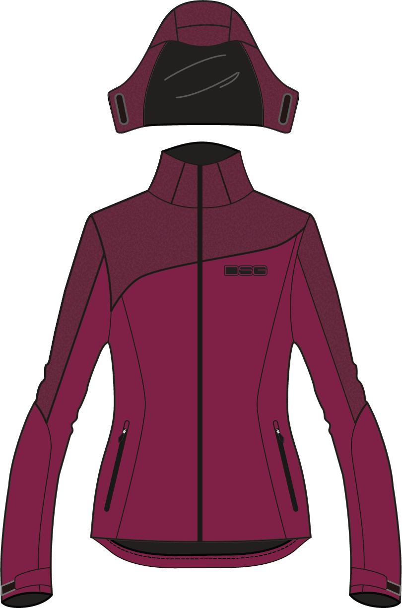 DSG Womens Malea Softshell Jacket CLOSEOUT - Garnet Heather