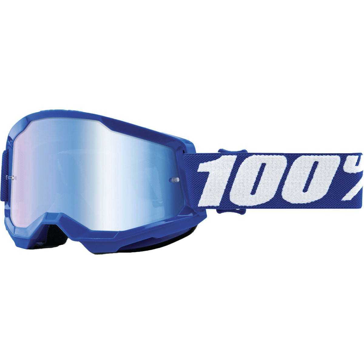 100% Strata 2 Goggles Blue / Mirror Blue Lens