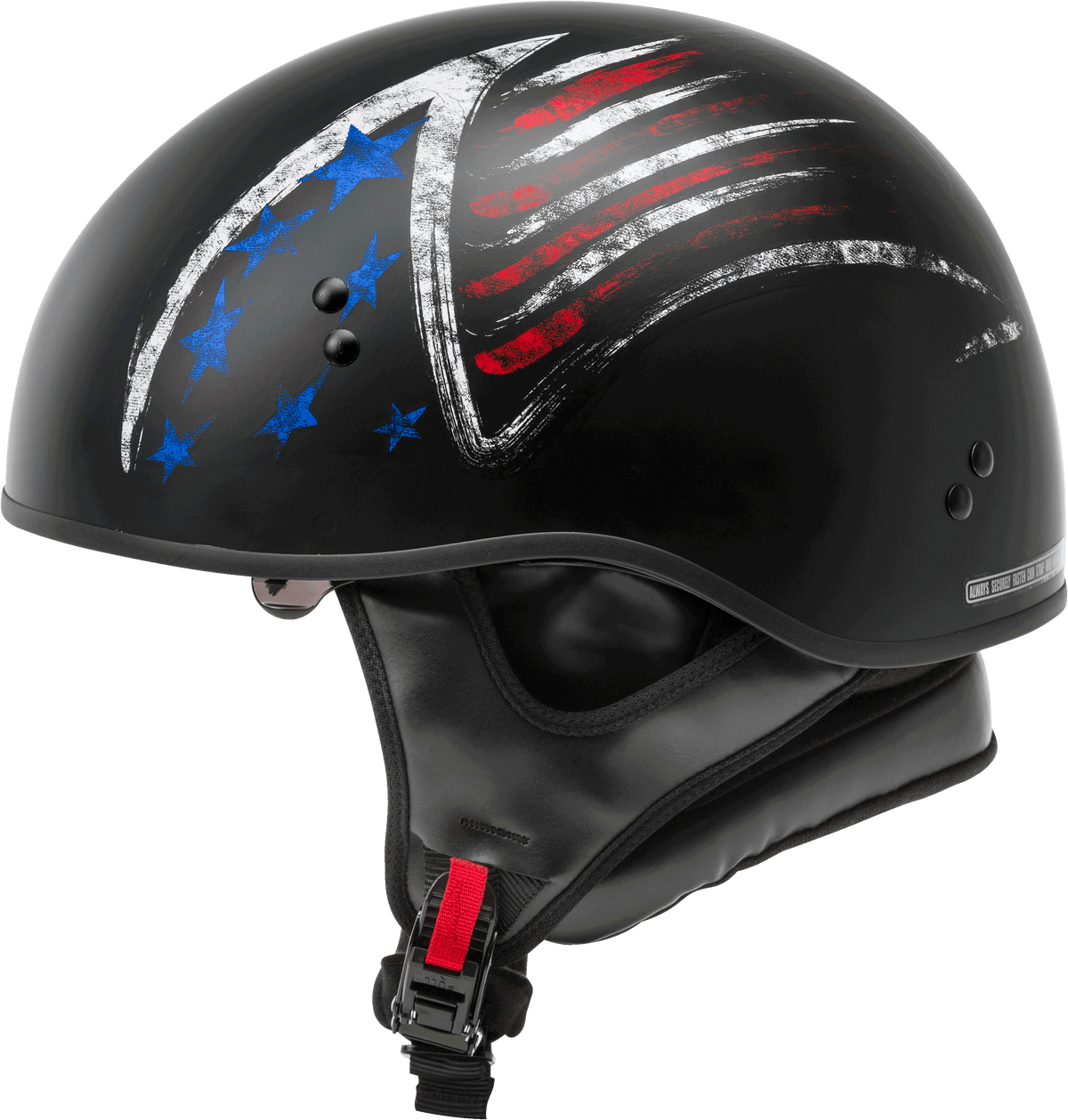 GMAX HH-65 Naked Bravery Helmet Black/Red/White