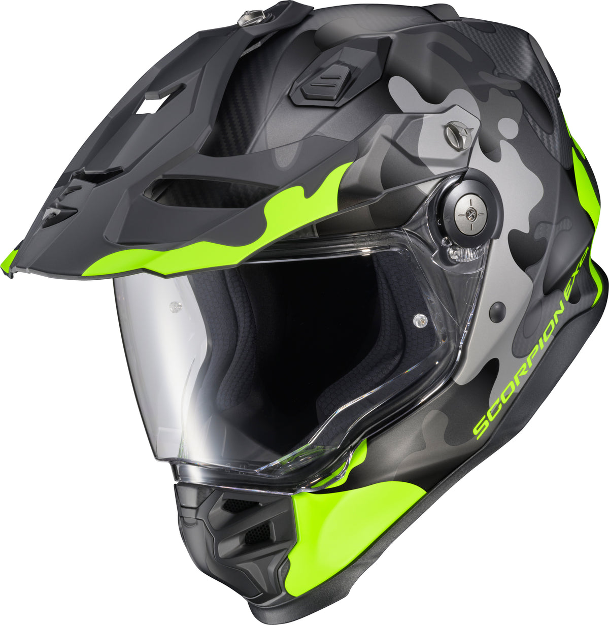 Scorpion EXO XT9000 Carbon Gilley Helmet - Hi-Vis/Grey