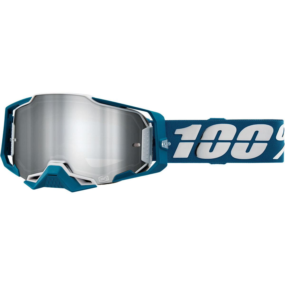 100% Armega Goggles CLOSEOUT Albar / Mirror Silver Flash Lens