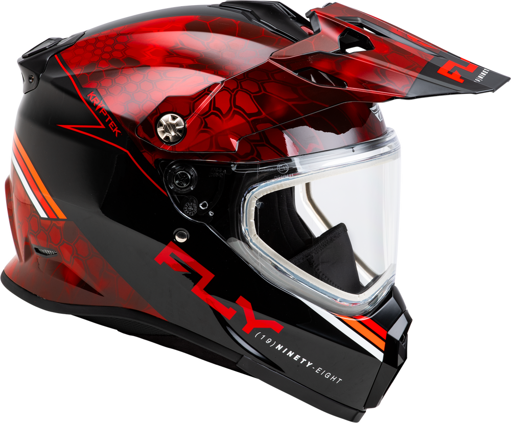Fly Racing Trekker Cold Weather Conceal Helmet Dual Shield -  RED/BLACK
