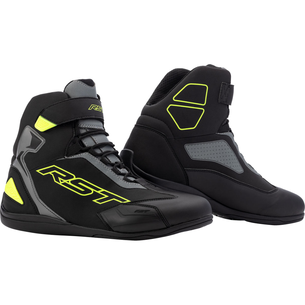 RST Sabre Moto CE Shoe Black/Grey/Flo Yellow