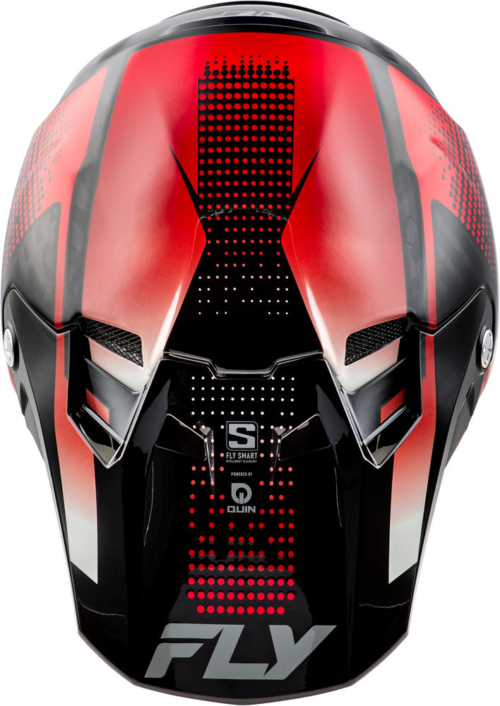 Fly Racing Formula S Carbon Protocol Helmet - BLACK CARBON/RED