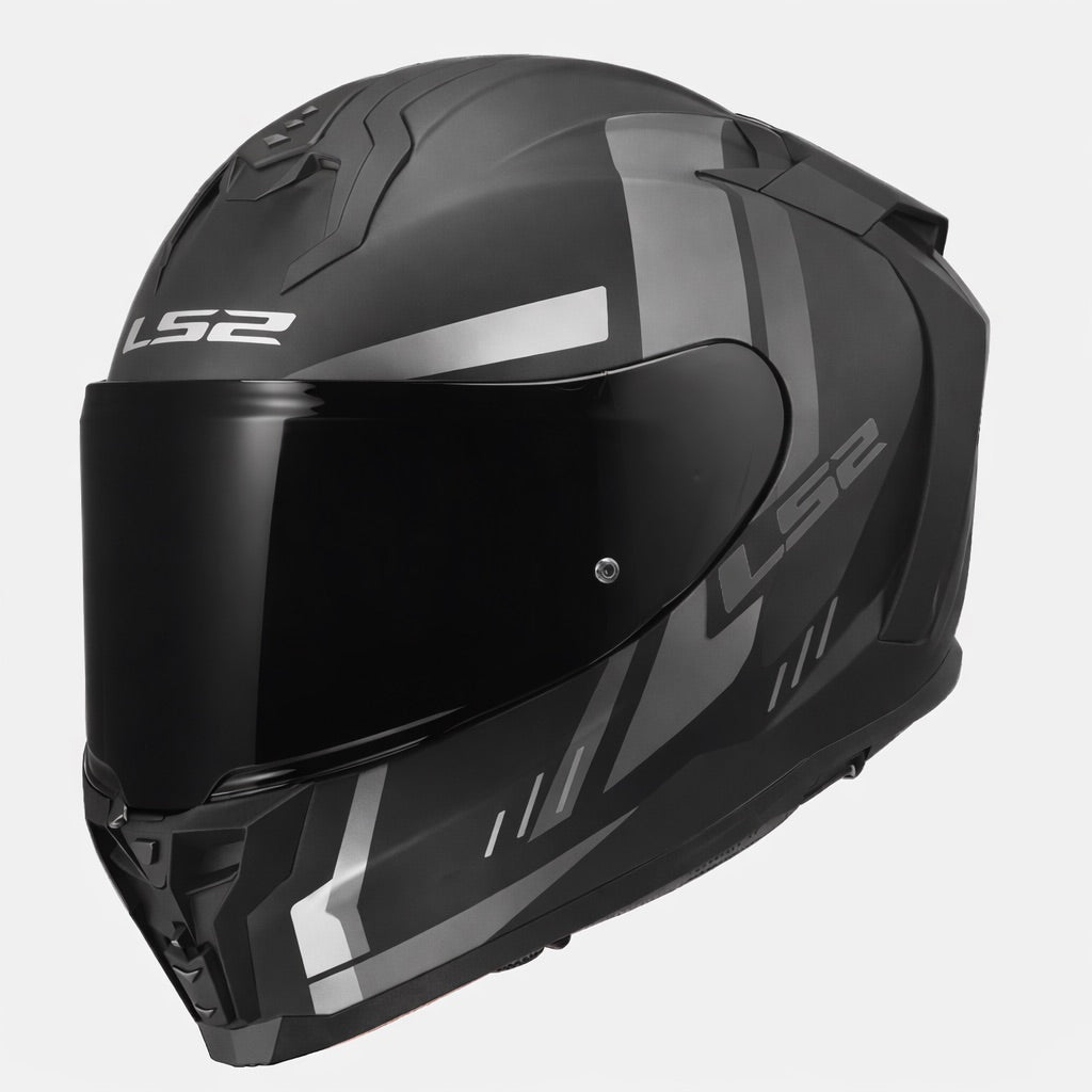 LS2 Challenger II Grid Helmet - Gloss Black/Gray
