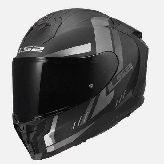 LS2 Challenger II Grid Helmet - Gloss Black/Gray