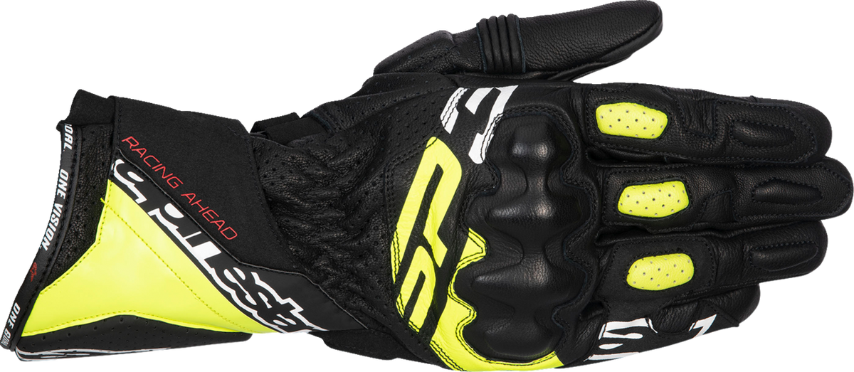 Alpinestars SP-3 Gloves - Black/Fluo Yellow/White