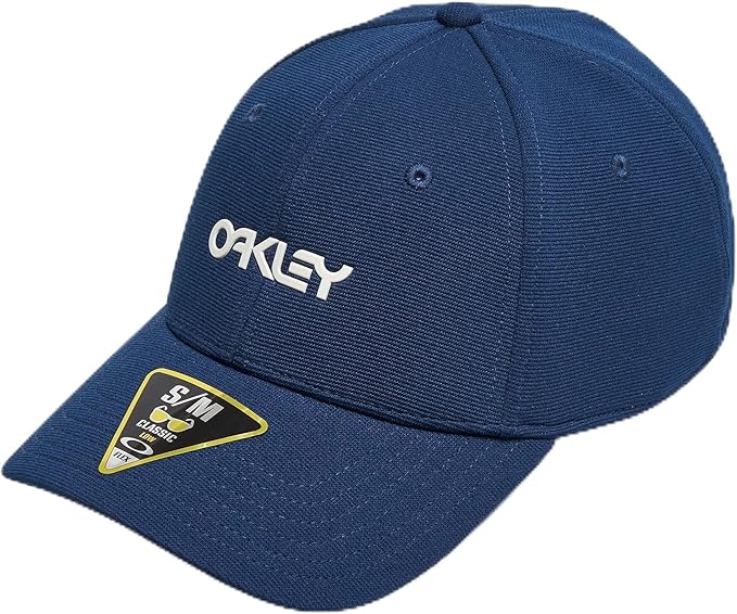 Oakley 6 Panel Stretch Metallic Hat - Team Navy