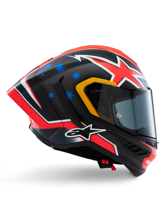 Alpinestars Limited Edition Supertech R10 Miller Helmet - Carbon Red Matte