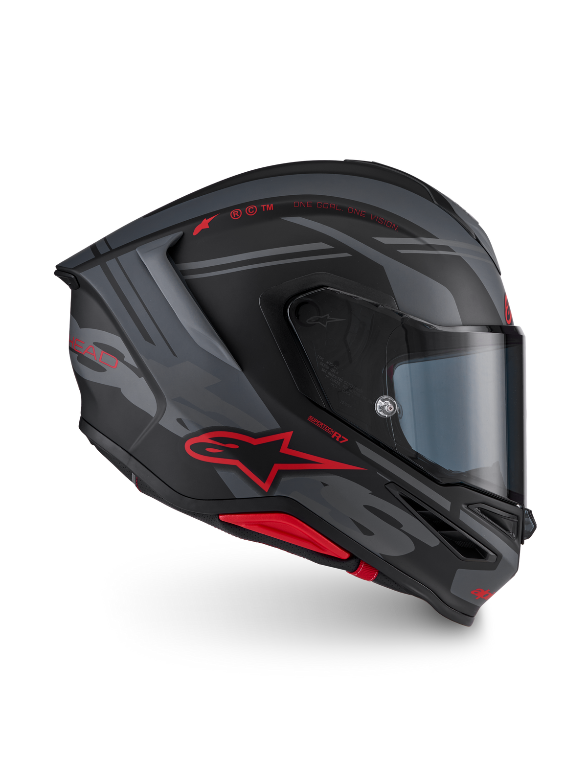 Alpinestars S-R7 A-Core Helmet ECE06/DOT - Black/Gray/Red Matt