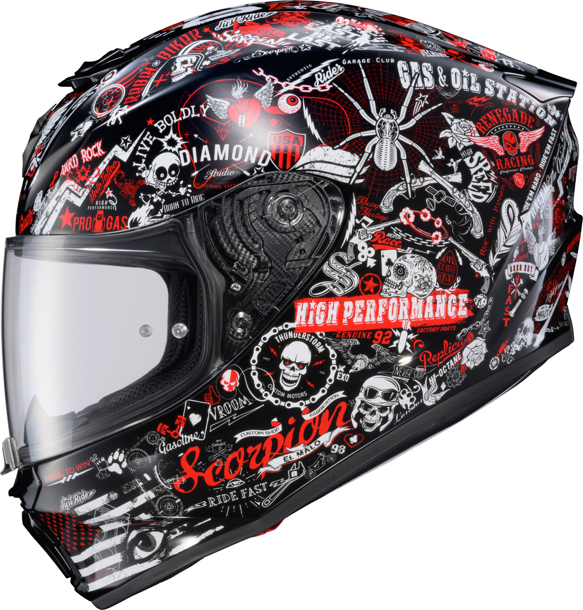Scorpion EXO R330 Shake 2 Helmet - Red