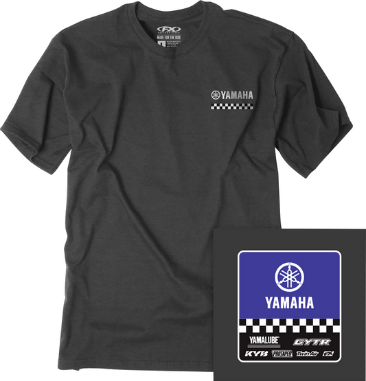 Facotry Effex Youth Yamaha Starting Line T-Shirt - Heather Charcoal