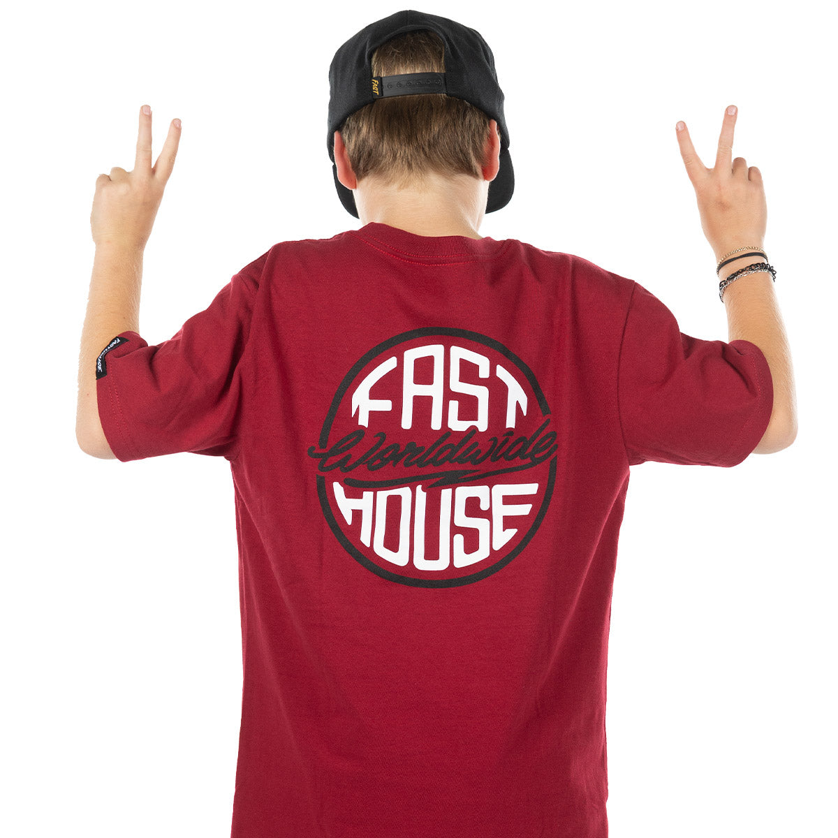 Fasthouse Youth Squall Tee - Cardinal