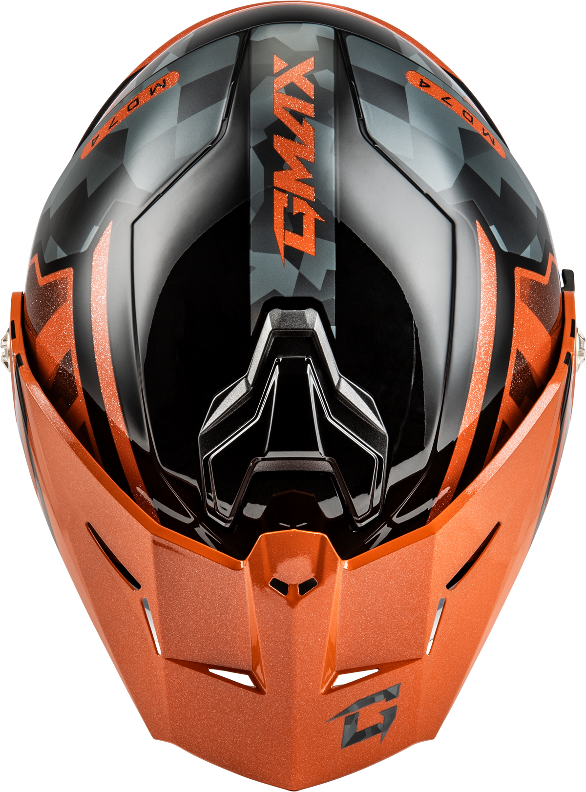 GMAX MD-74 Striker Modular Helmet Black/Grey/Blue Metallic