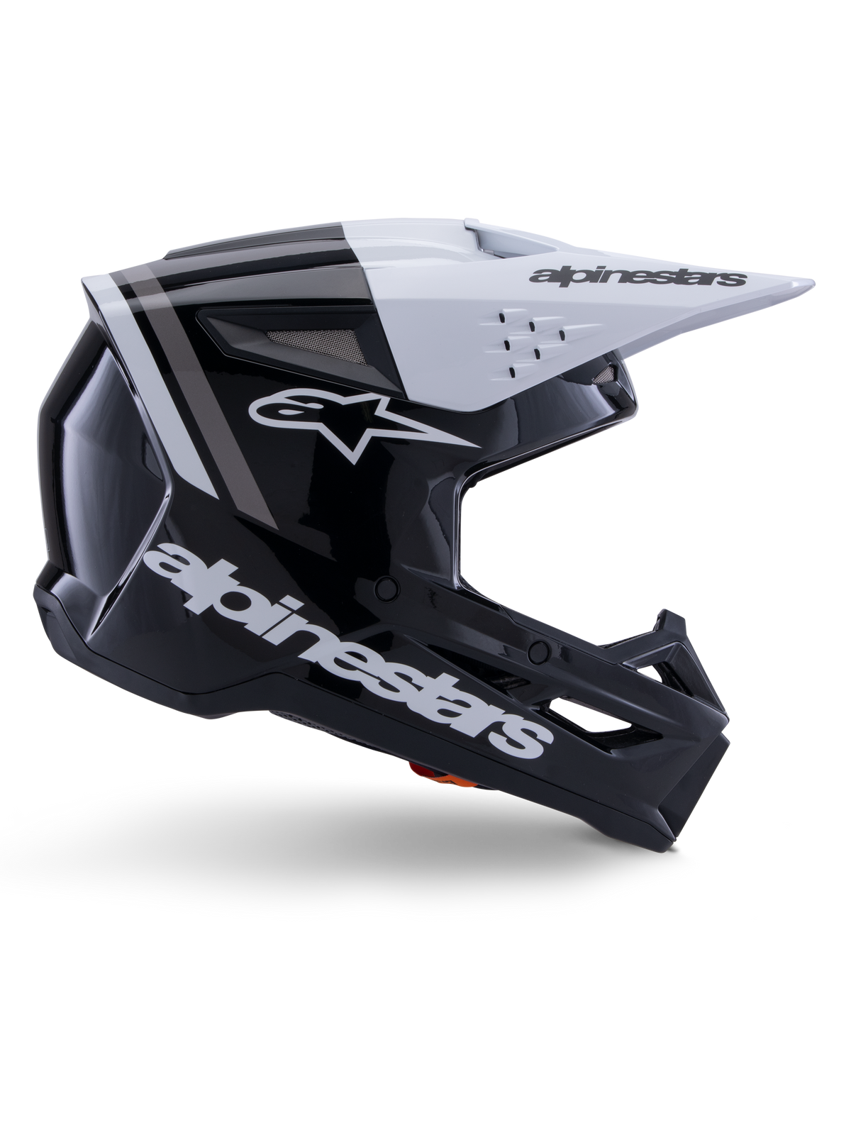 Alpinestars SM3 Radium Helmet ECE 06/DOT - Black/White/Gray Glossy