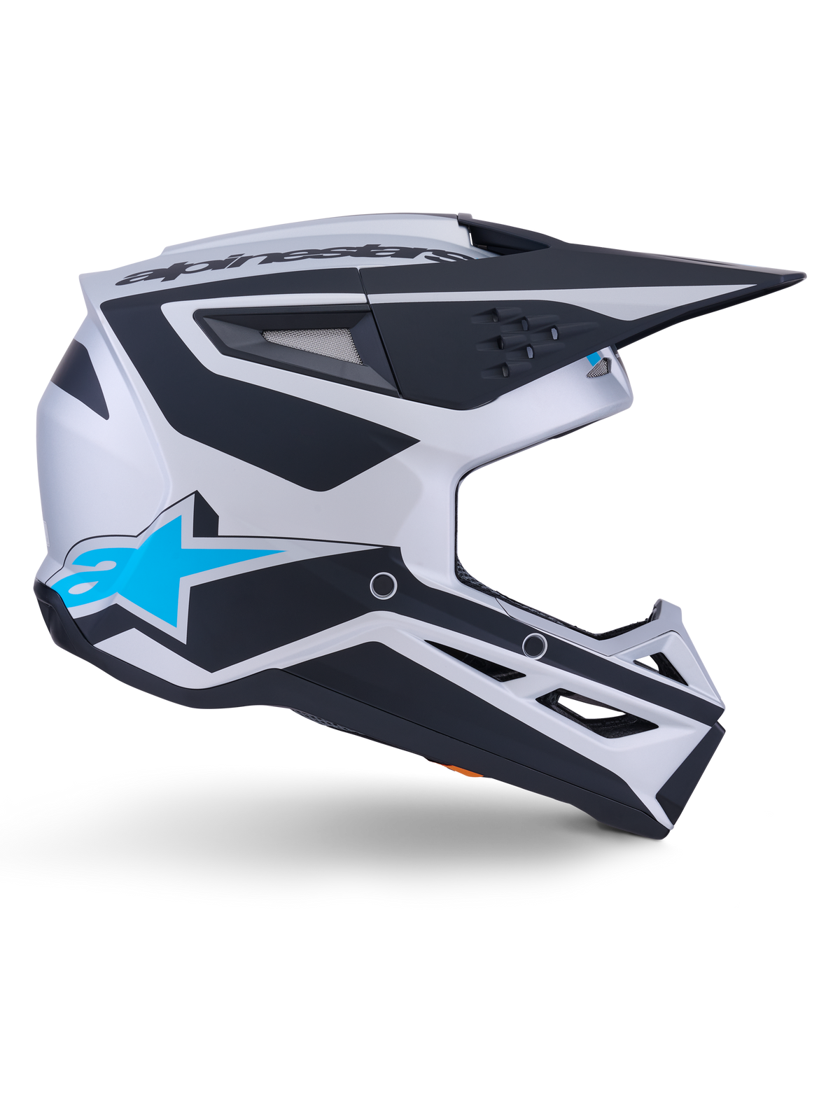 Alpinestars SM3 Heat Helmet ECE 06/DOT - Silver/Blue/Black Matte