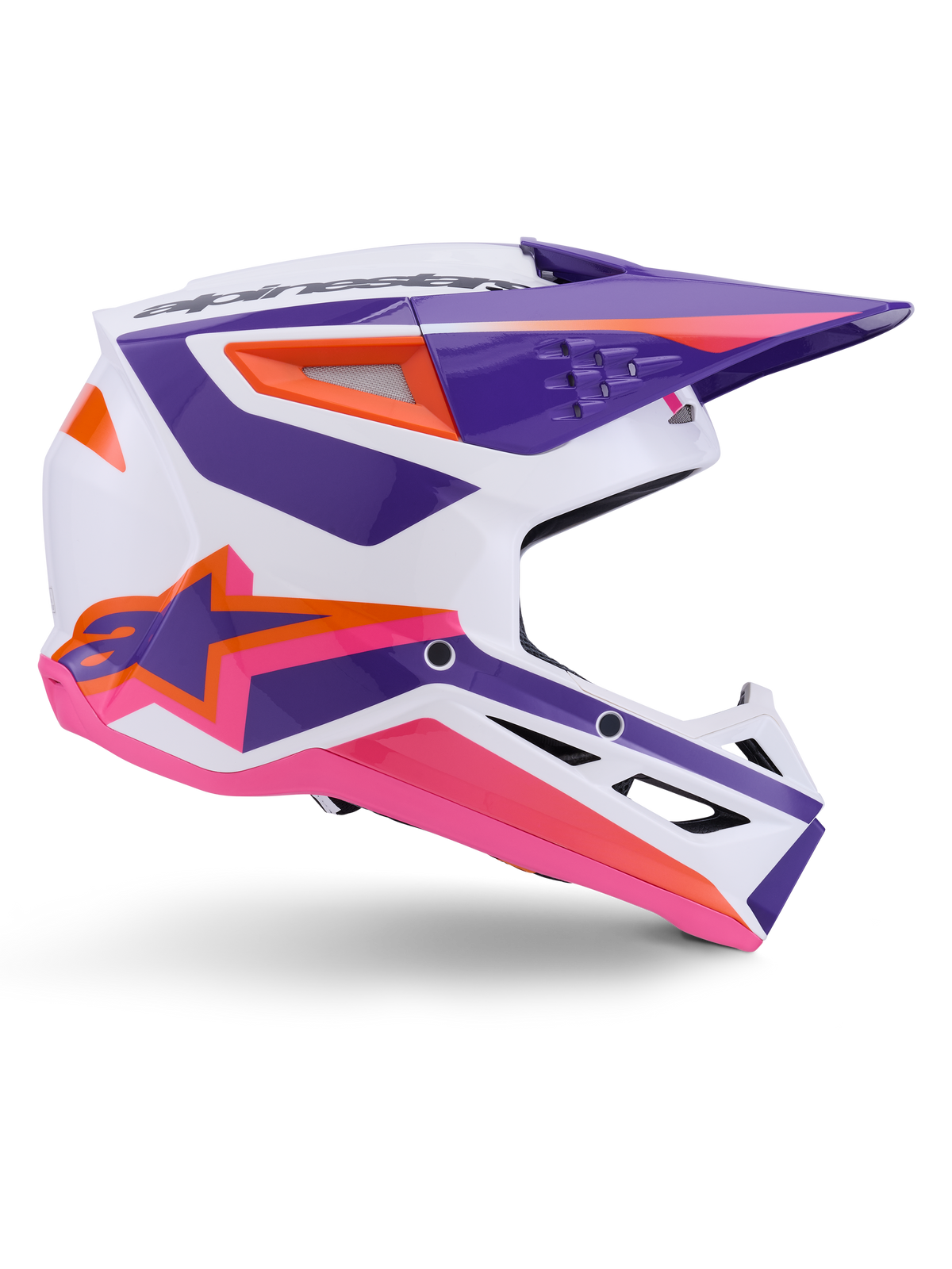 Alpinestars SM3 Heat Helmet ECE 06/DOT - White/Purple/Pink Glossy
